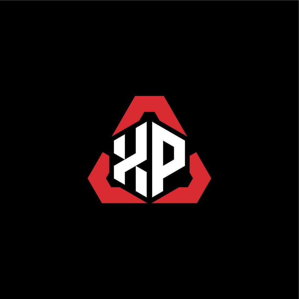 xp Initiale Logo Esport Mannschaft Konzept Ideen vektor