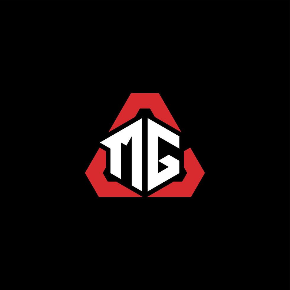 mg Initiale Logo Esport Mannschaft Konzept Ideen vektor