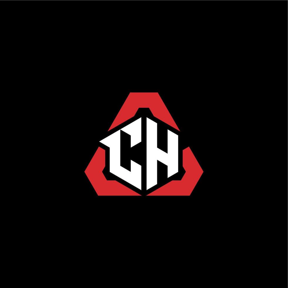 CH Initiale Logo Esport Mannschaft Konzept Ideen vektor