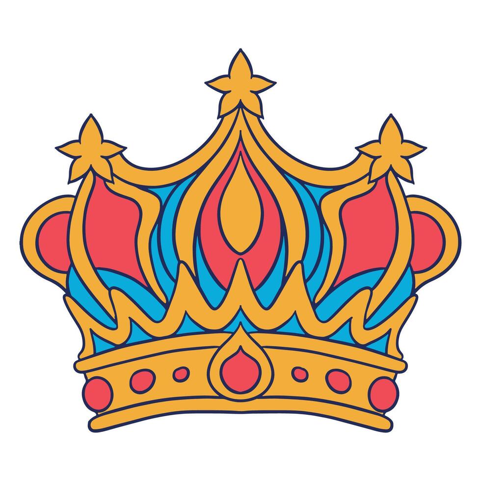 golden Königreich Krone vektor