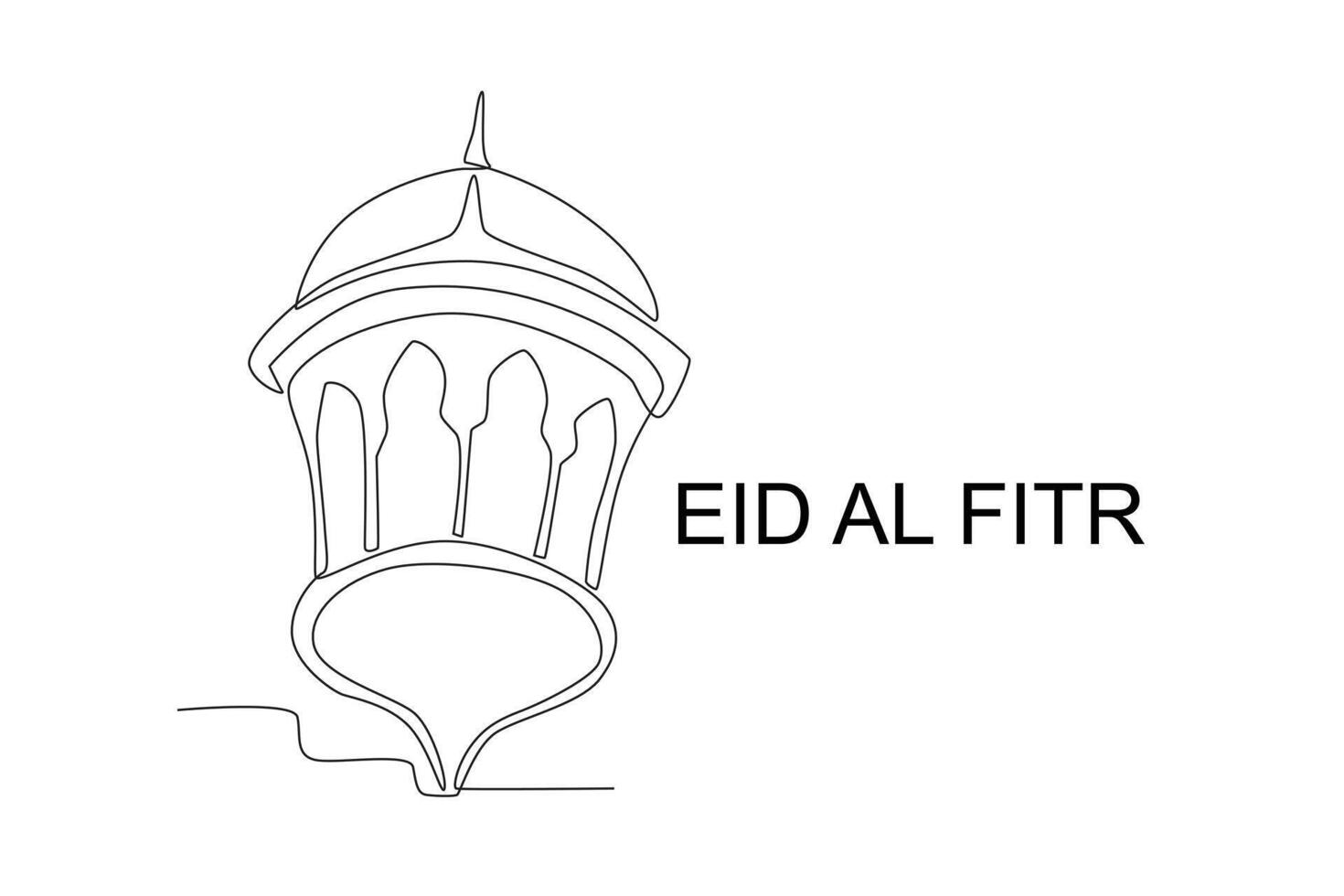 Moschee wo eid al fitr Gebete sind gehaltenen vektor