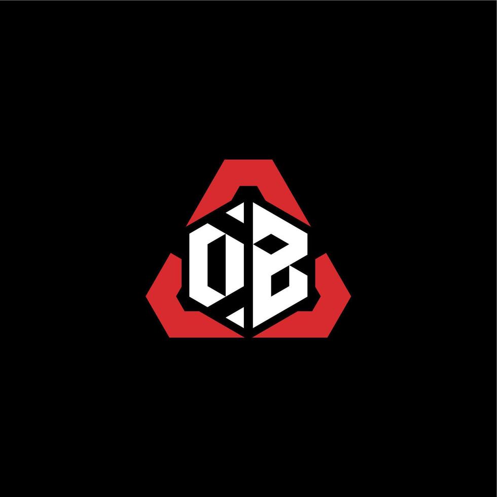 db Initiale Logo Esport Mannschaft Konzept Ideen vektor