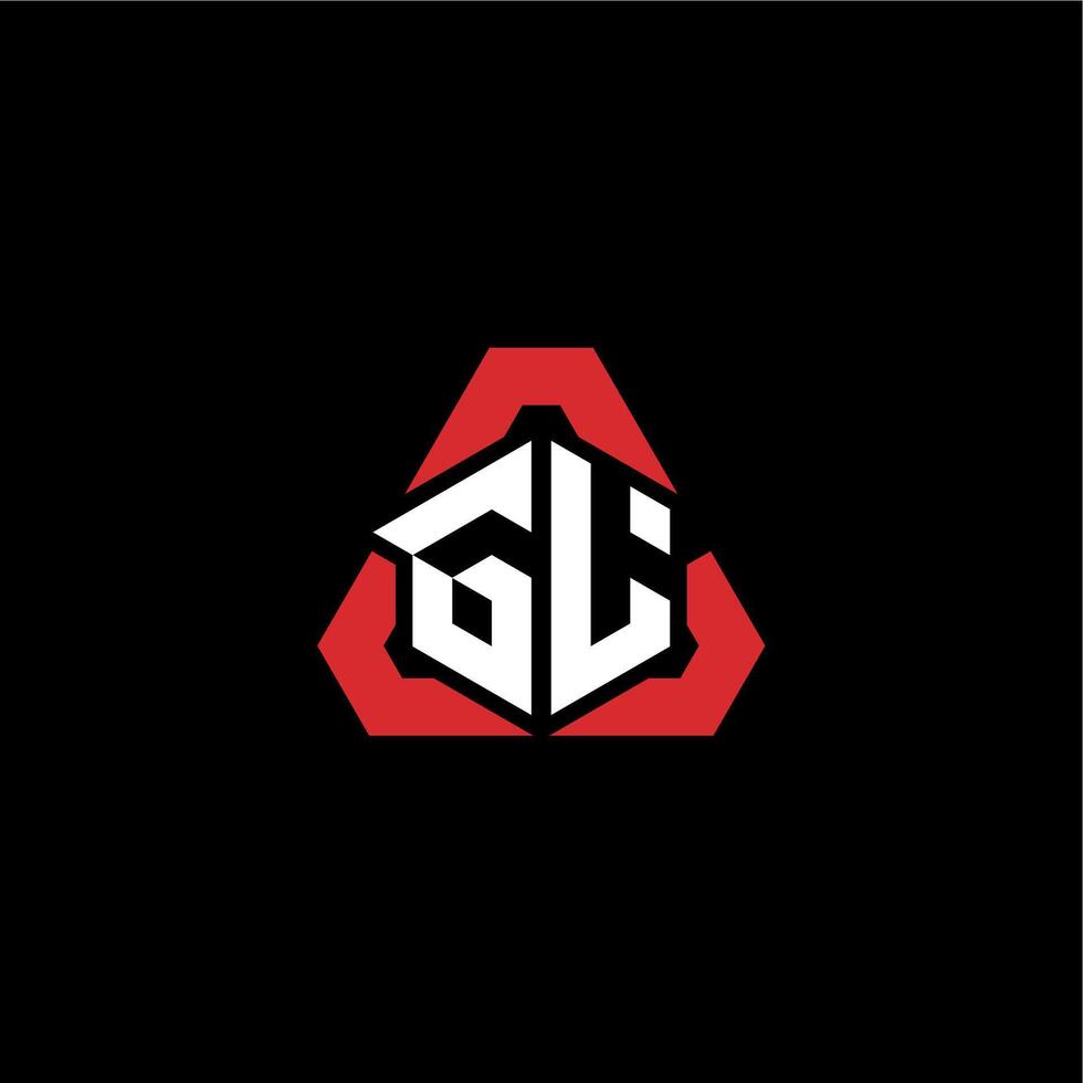 gl Initiale Logo Esport Mannschaft Konzept Ideen vektor