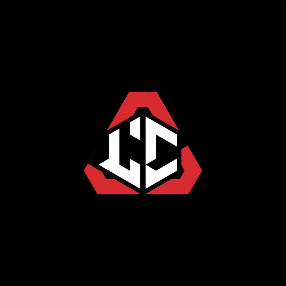 lc Initiale Logo Esport Mannschaft Konzept Ideen vektor