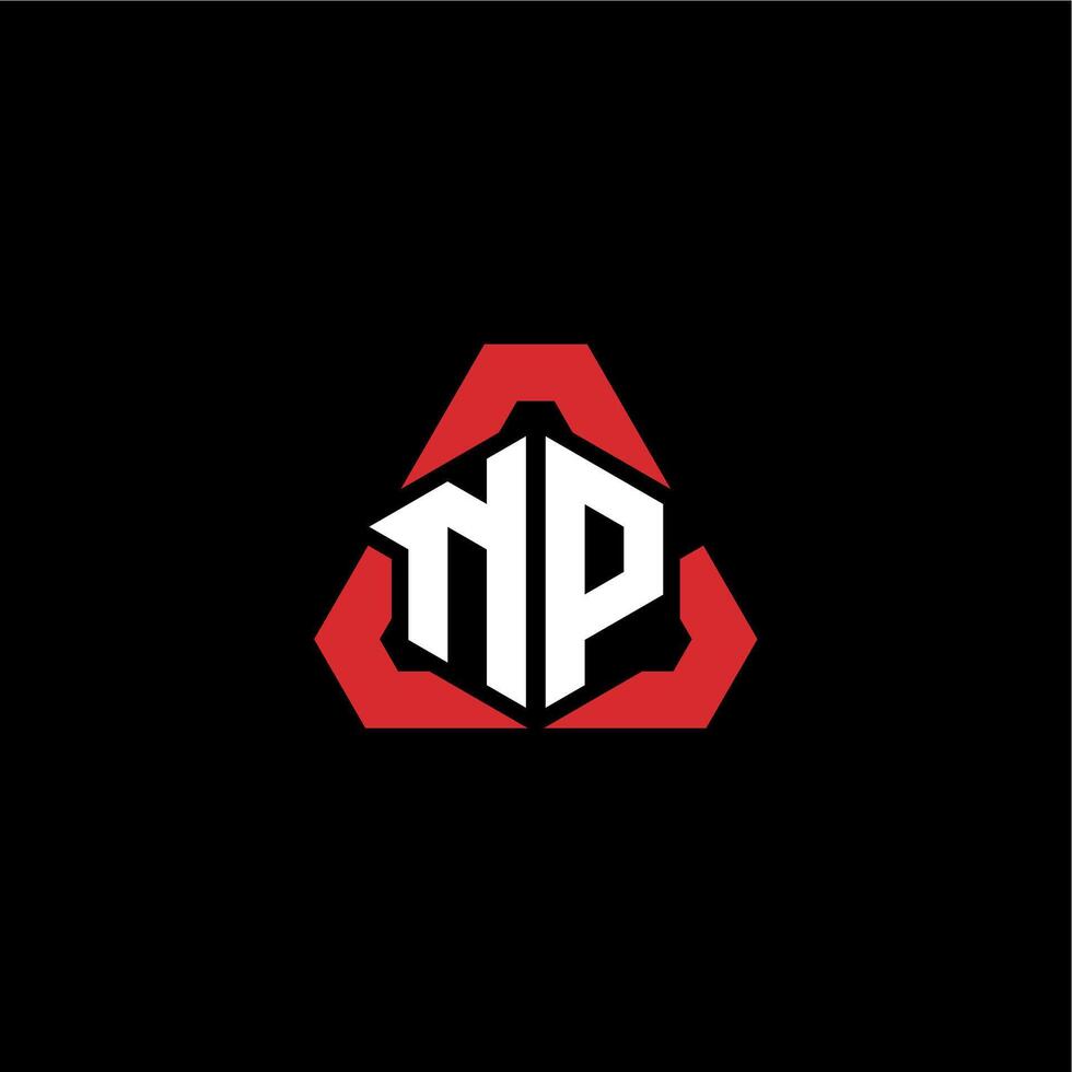 np Initiale Logo Esport Mannschaft Konzept Ideen vektor