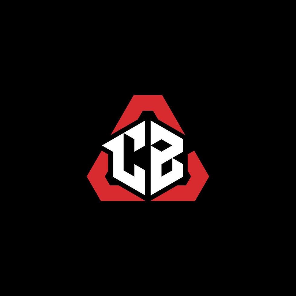 cb Initiale Logo Esport Mannschaft Konzept Ideen vektor