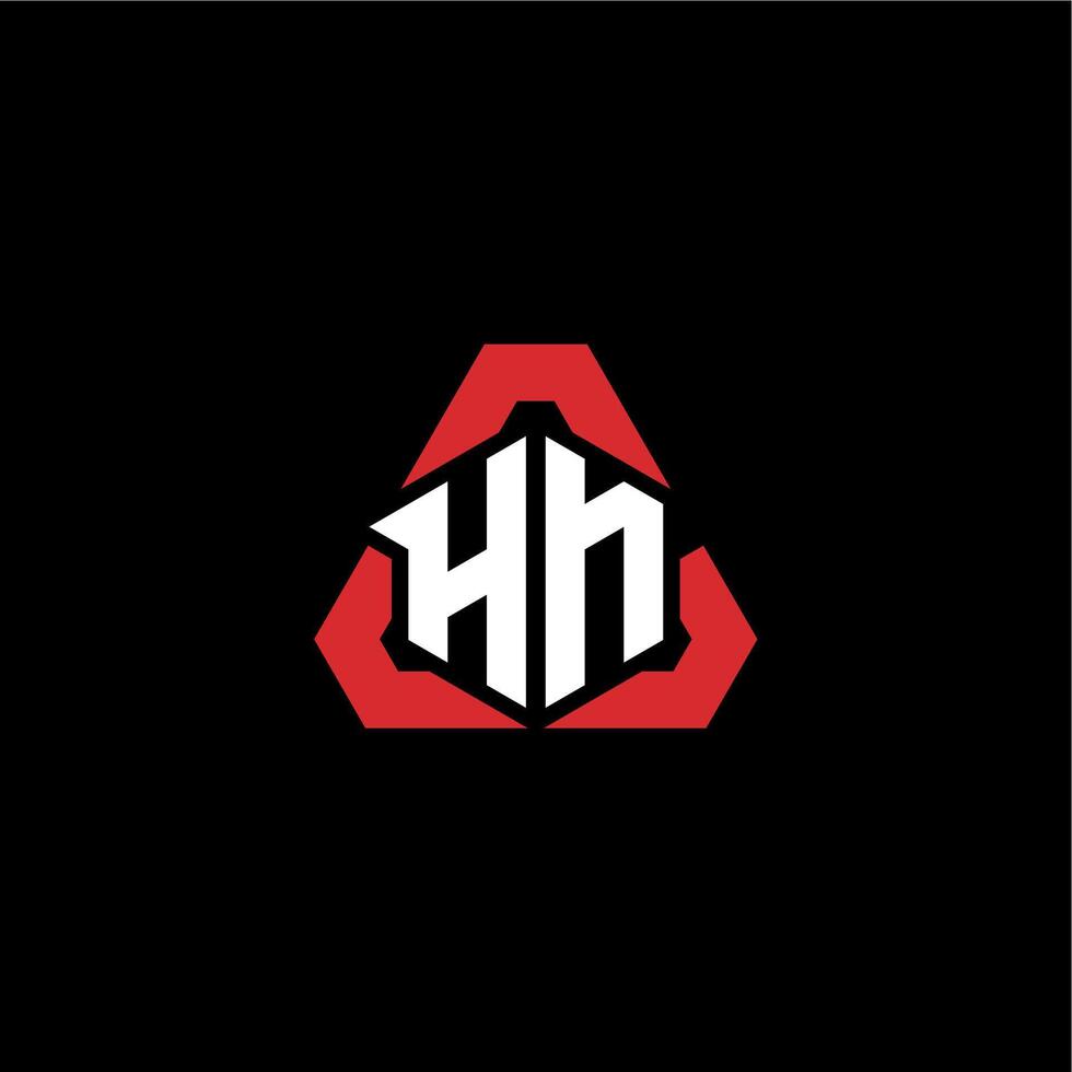 hn Initiale Logo Esport Mannschaft Konzept Ideen vektor