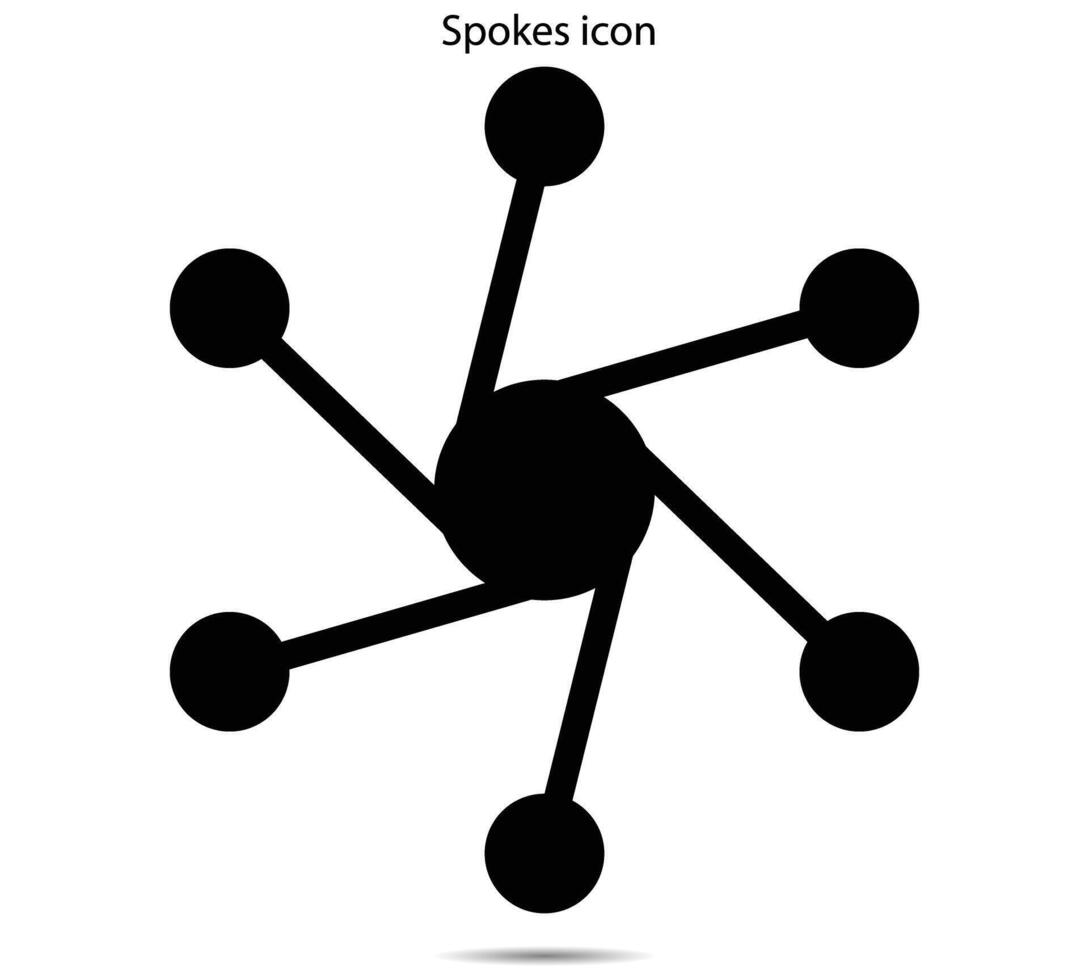 Speichen Symbol, Vektor Illustrator