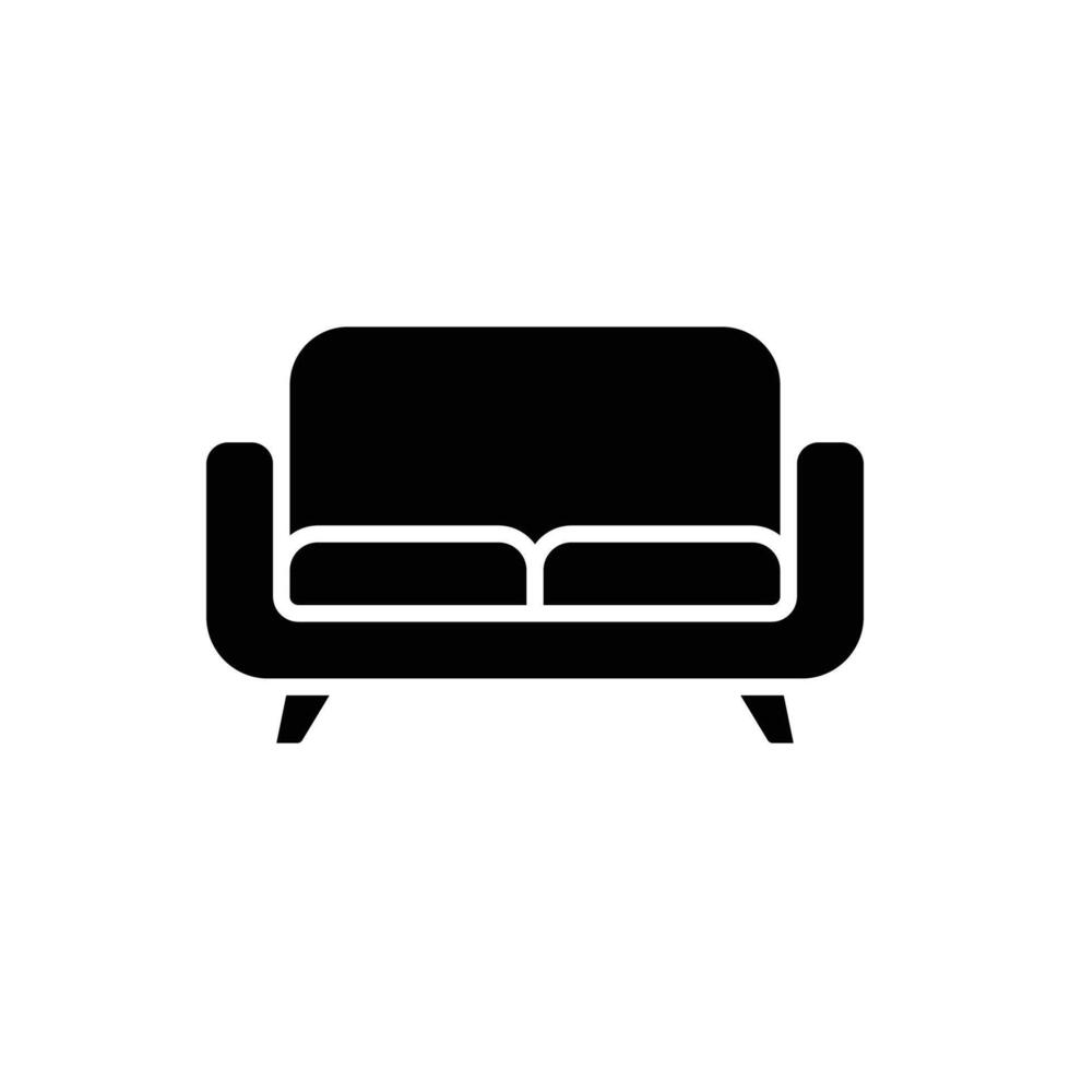 Sofa Symbol Vektor Design Vorlage im Weiß Hintergrund