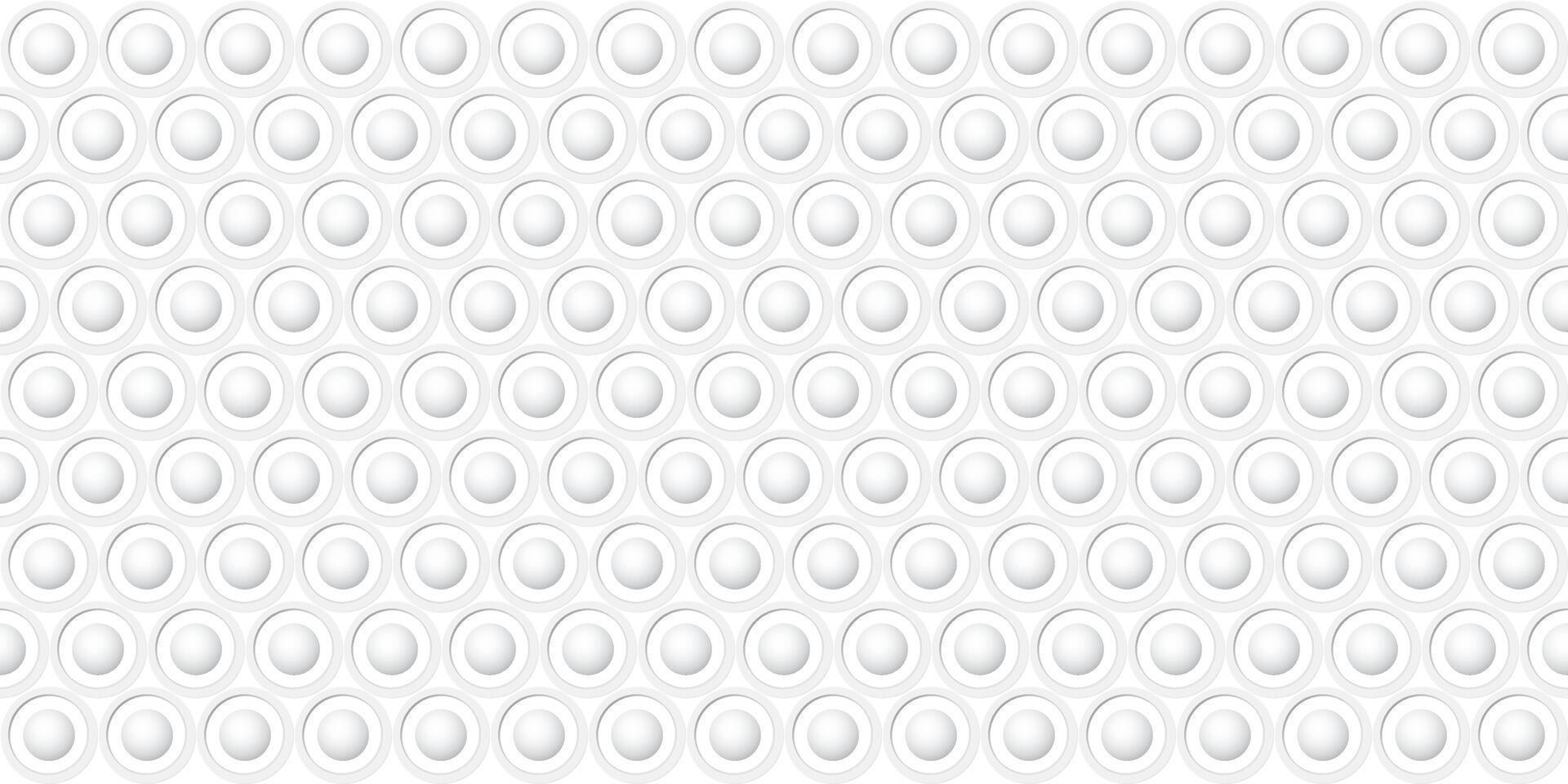 3d Kreis gestalten Muster Papier Schnitt Stil auf Weiß Hintergrund Vektor Illustration.