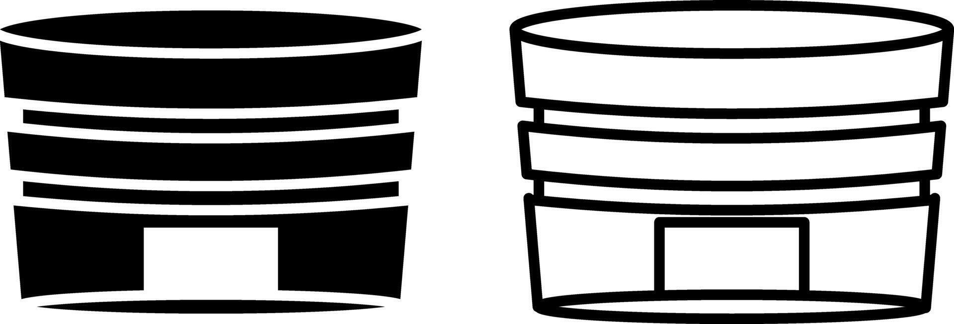 Stadion Symbol, Zeichen, oder Symbol im Glyphe und Linie Stil isoliert auf transparent Hintergrund. Vektor Illustration