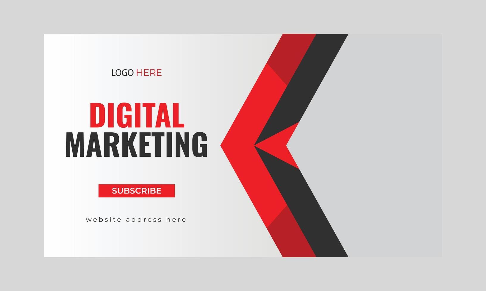 Digital Marketing editierbar Sozial Medien Banner vektor