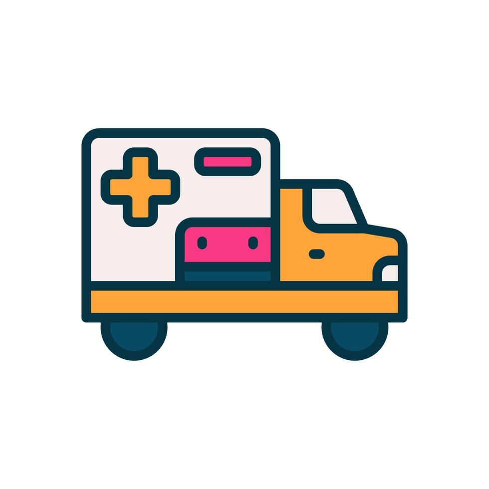 Krankenwagen Symbol zum Ihre Webseite, Handy, Mobiltelefon, Präsentation, und Logo Design. vektor