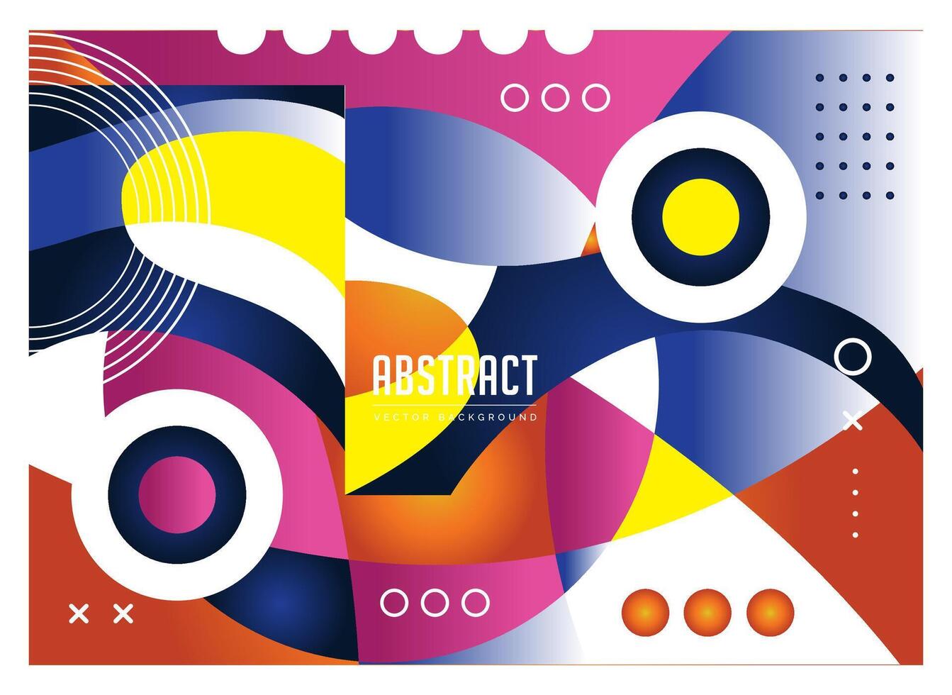 abstrakt Hintergrund Vorlagen bunt Sammlung elegant Geometrie vektor