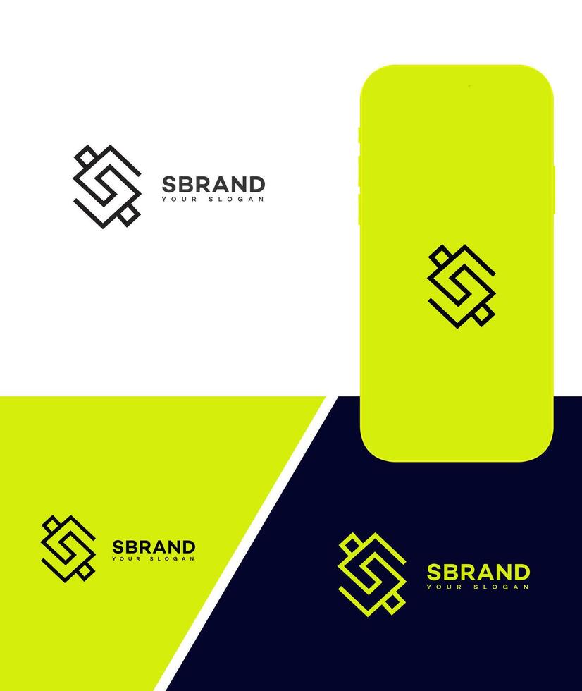 s Brief Logo Vektor Design Symbol Marke Identität Zeichen Symbol