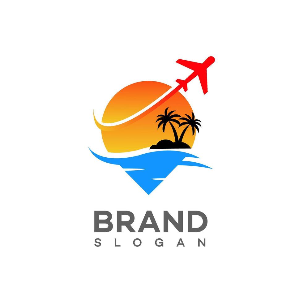 Luft Reise Logo Symbol Marke Identität Zeichen Symbol vektor
