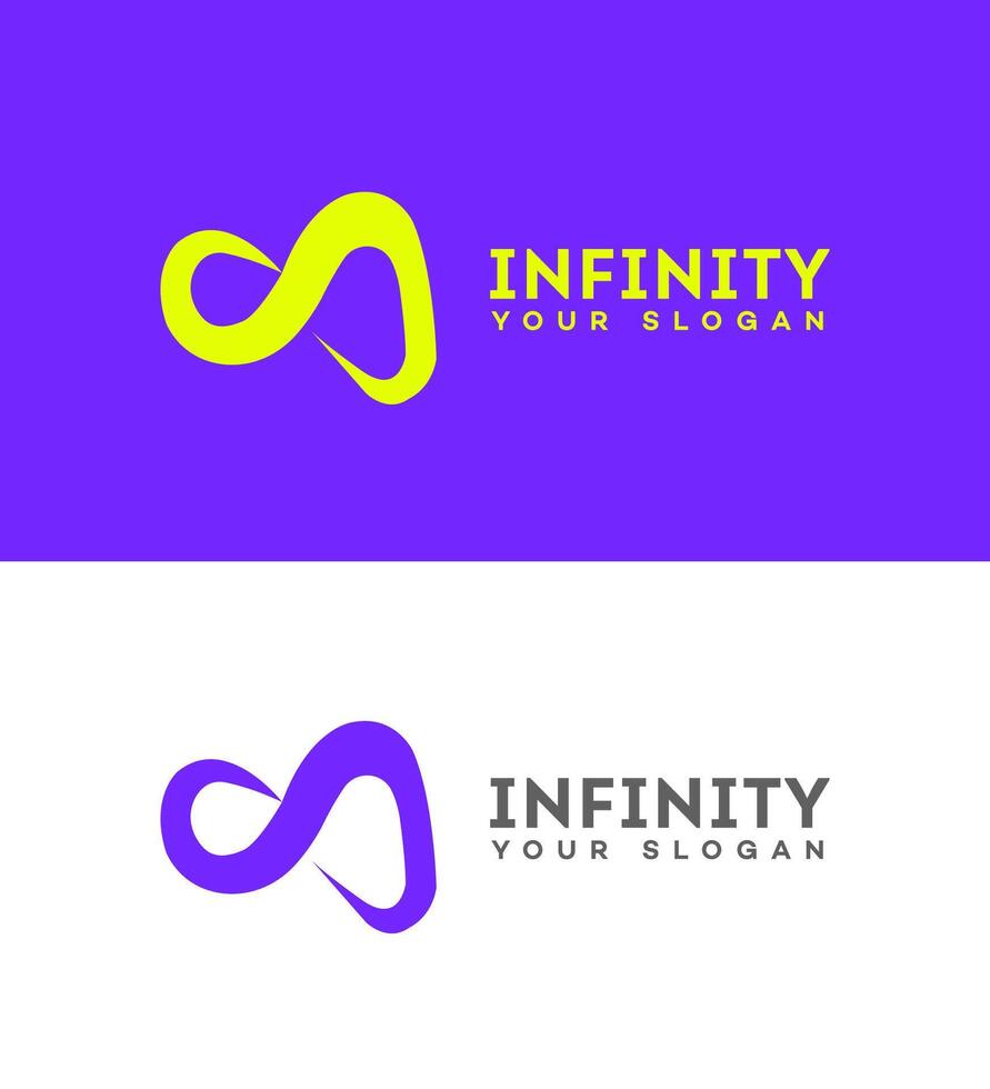 Unendlichkeit Logo Symbol Marke Identität Zeichen Symbol vektor