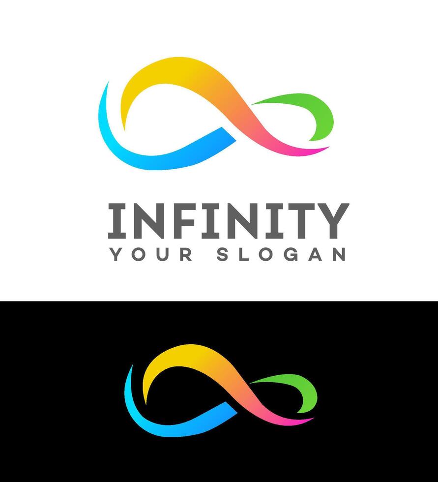 oändlighet logotyp ikon varumärke identitet tecken symbol vektor