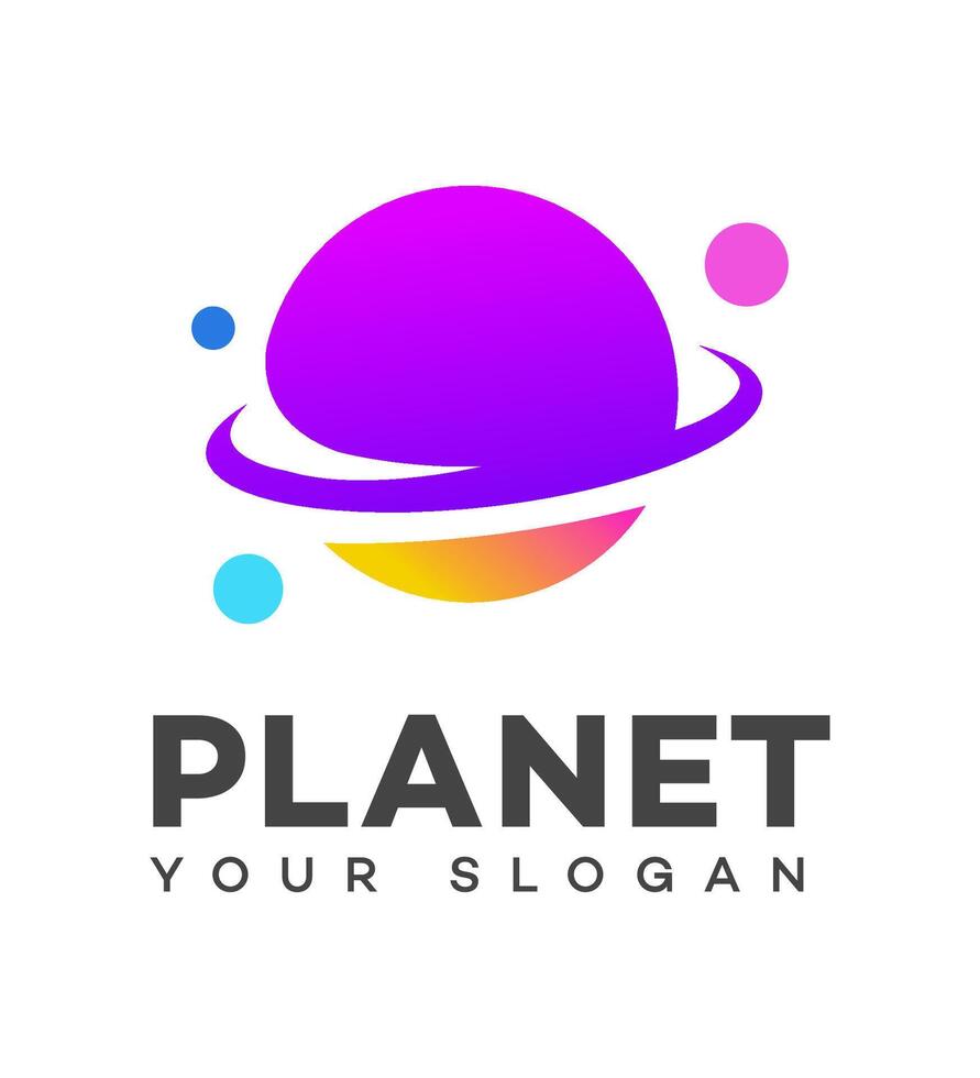 planet logotyp ikon varumärke identitet tecken symbol vektor