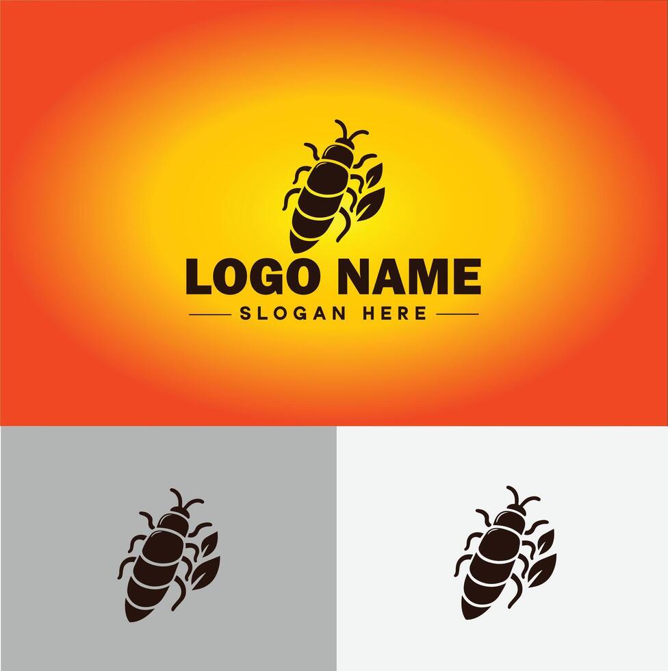 vivel insekt skadedjur logotyp vektor konst ikon grafik för företag varumärke ikon vivel logotyp mall