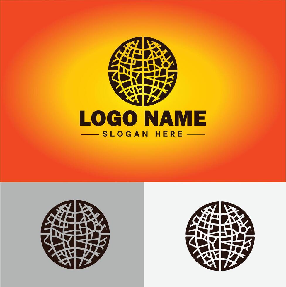 Globus Symbol Logo Erde Planet Vektor Kunst Grafik zum Geschäft Marke Symbol Globus Logo Vorlage
