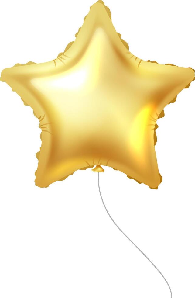 golden Star Ballon Hintergrund zum Feier Party Dekoration Vektor Illustration