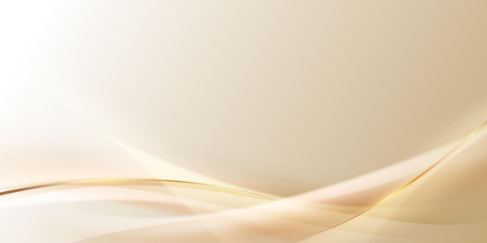 gyllene abstrakt bakgrund med lyx gyllene rader vektor illustration