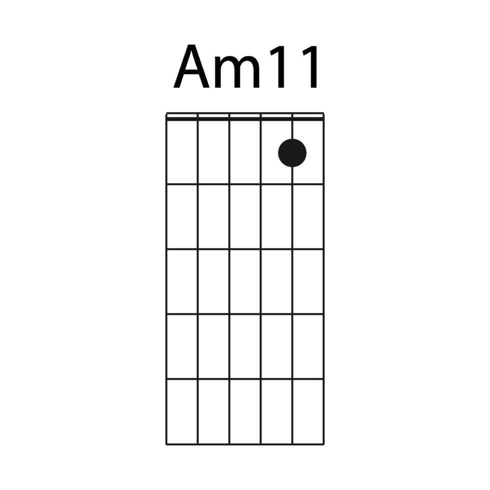 Gitarre Akkord Symbol bin11 vektor