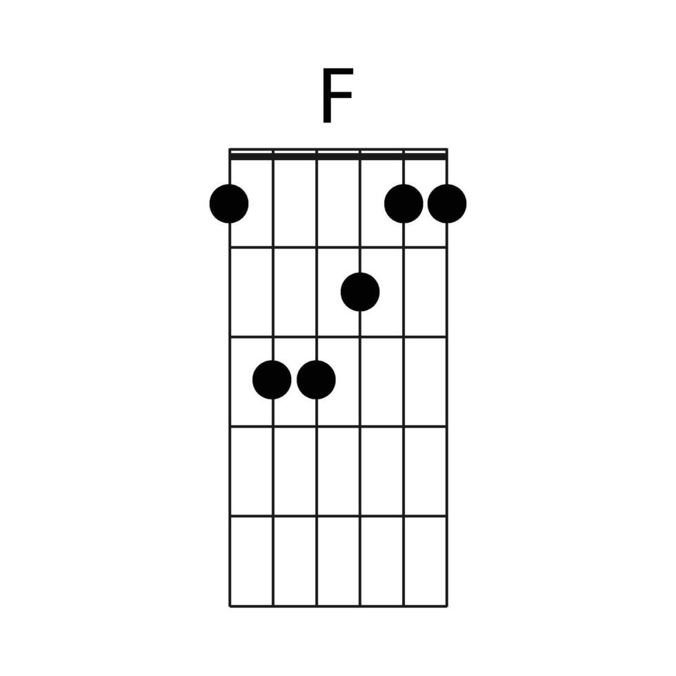Gitarre Akkord Symbol Vektor