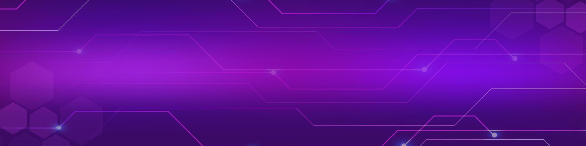 Gradient Digital Technologie Banner. futuristisch Banner zum verschiedene Design Projekte eine solche wie Webseiten, Präsentationen, drucken Materialien, Sozial Medien Beiträge vektor