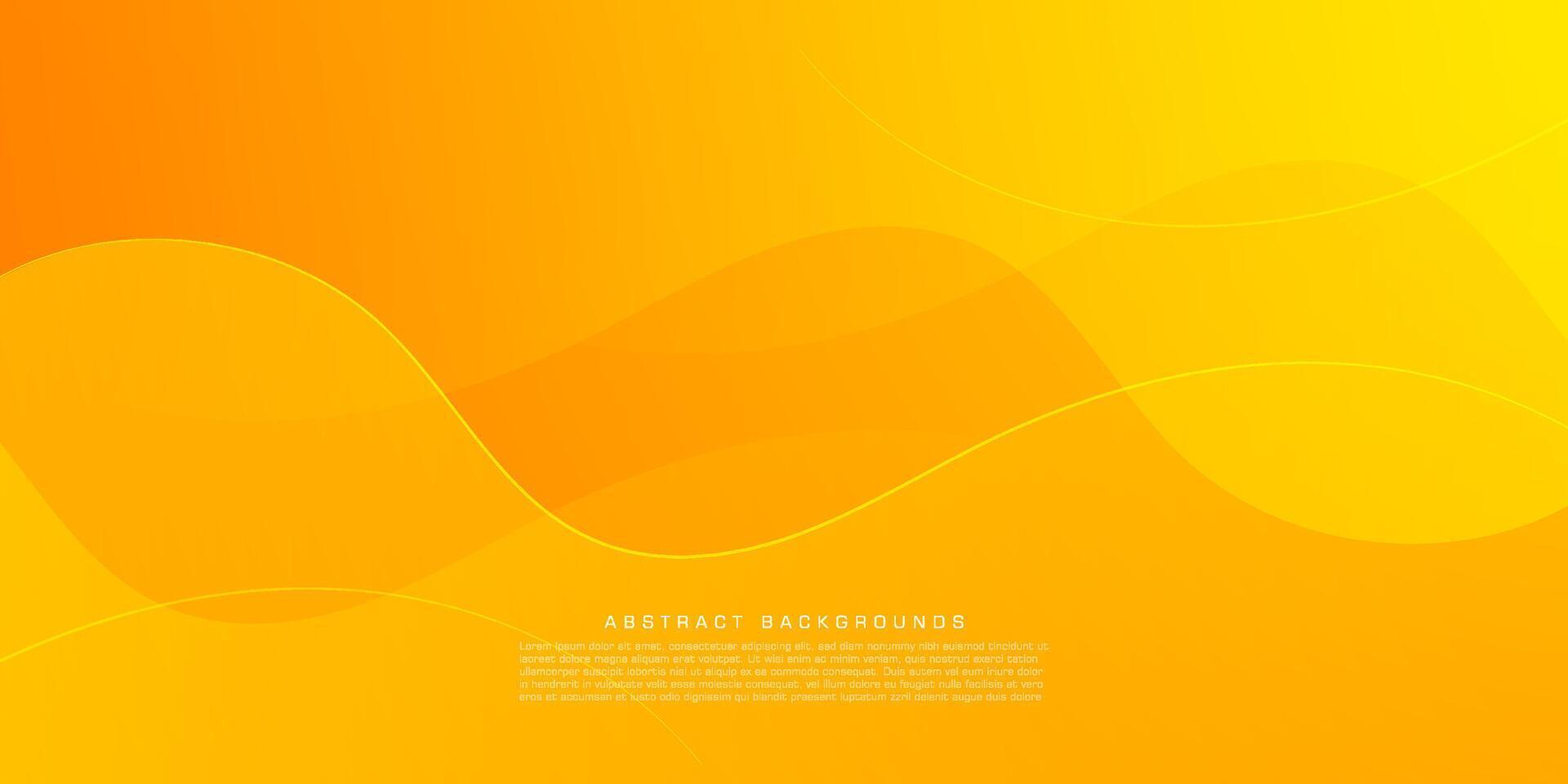 hell und bunt abstrakt Orange Welle Hintergrund. Flüssigkeit Farbe Design mit Schatten und Linien. Flüssigkeit Formen Komposition. eps10 Vektor. vektor