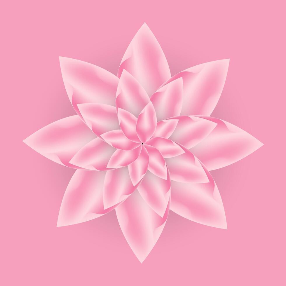 ein Rosa Blume zum Mutter Tag Banner, Netz, Hintergrund. Rosa Farbe International Frauen Tag Konzept, Kunst, Postkarte Vektor, Illustration vektor