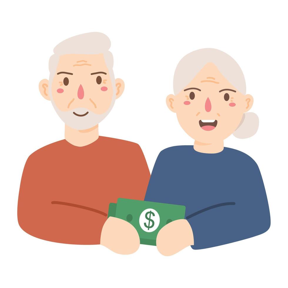 pensionering förberedelse planen illustration hand dragen vektor