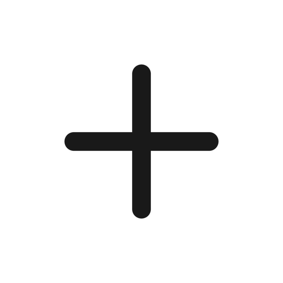 Kreuz Symbol isoliert auf Weiß Hintergrund. Vektor Illustration.