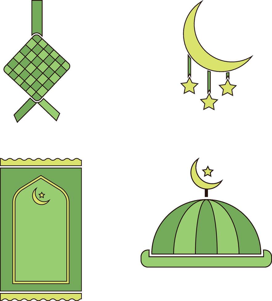Ramadan Symbole Design vektor