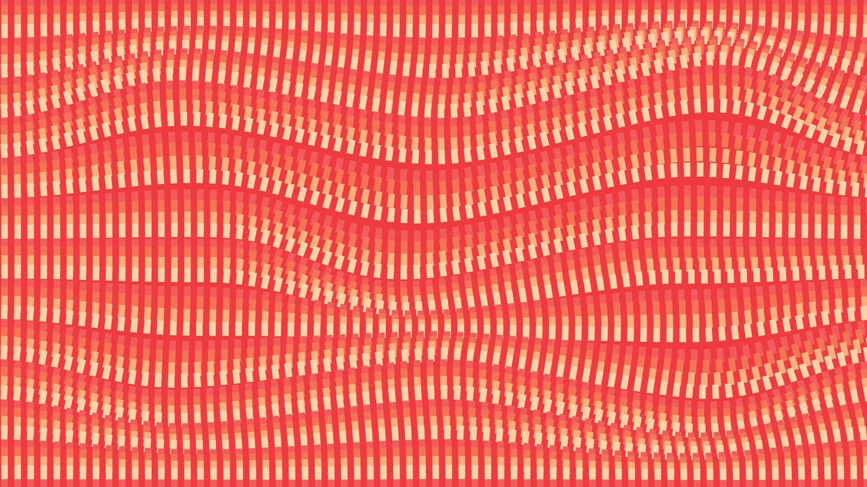 abstrakt Daten fließend wellig Linie Hintergrund im Rot. vektor