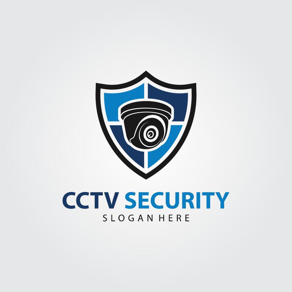 cCTV vektor logotyp design. kamera logotyp mall design. och säkerhet systemet logotyp vektor