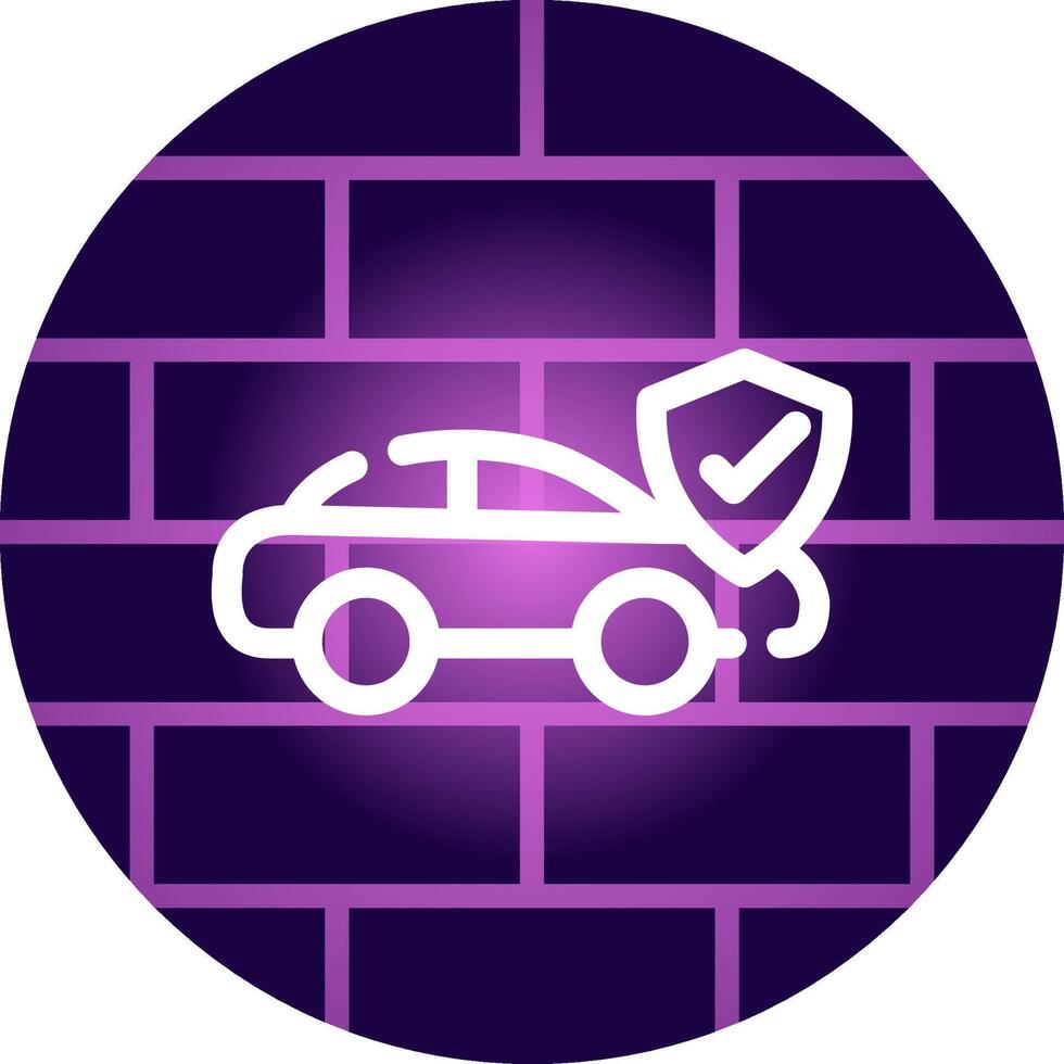 Autoversicherung kreatives Icon-Design vektor