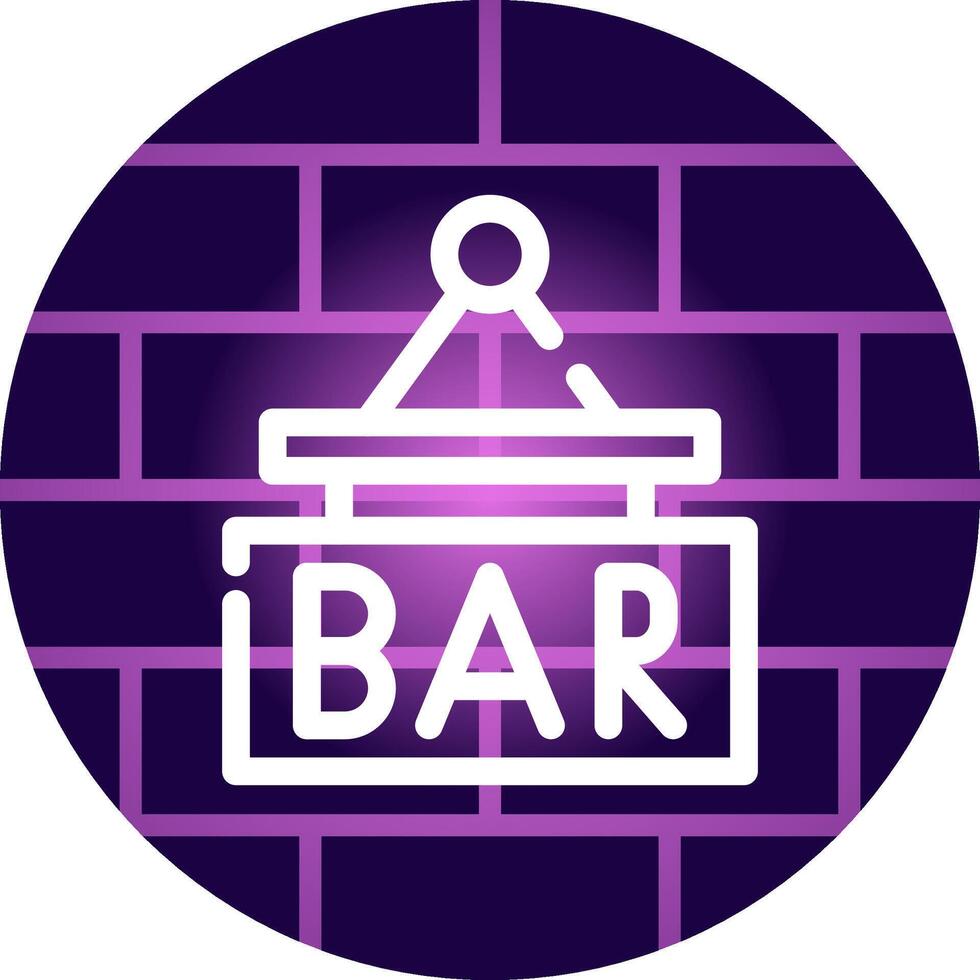 Bar-Schild kreatives Icon-Design vektor