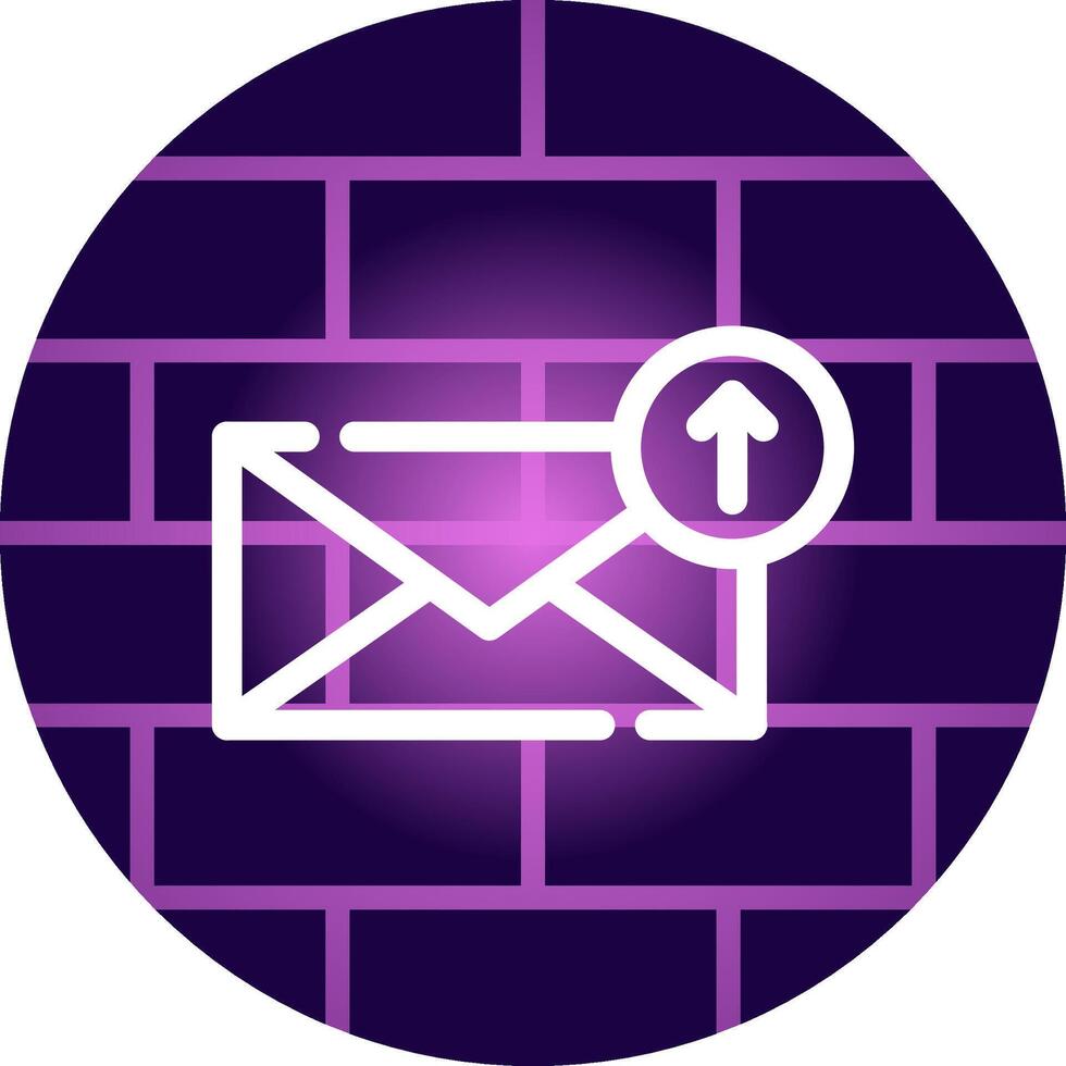 kreatives Icon-Design für E-Mail hochladen vektor