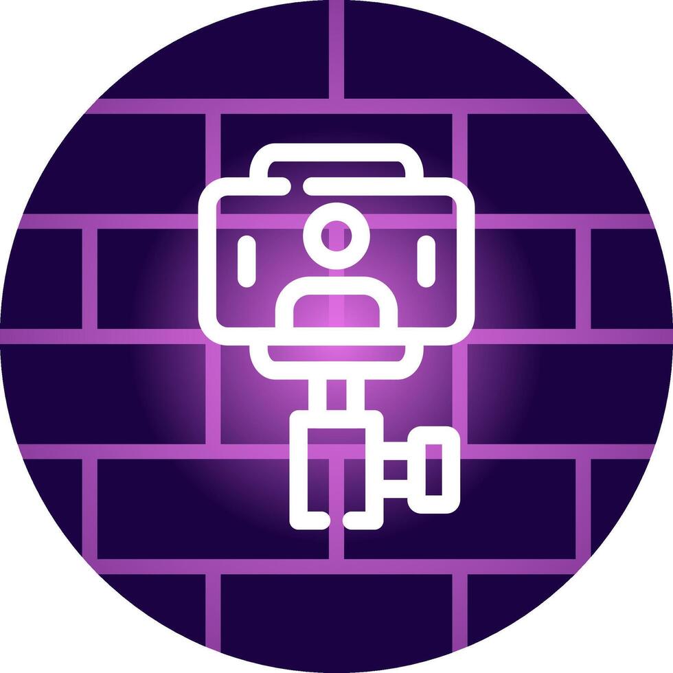 Selfie-Stick kreatives Icon-Design vektor