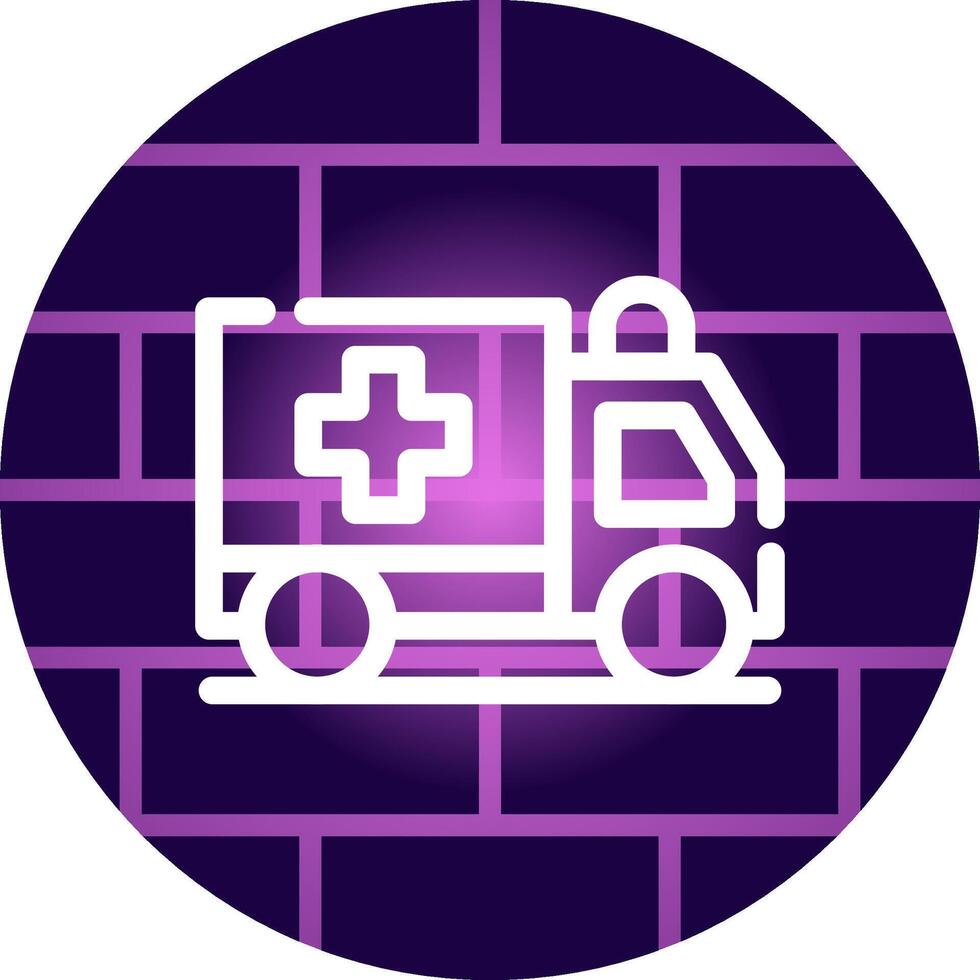 Krankenwagen kreatives Icon-Design vektor