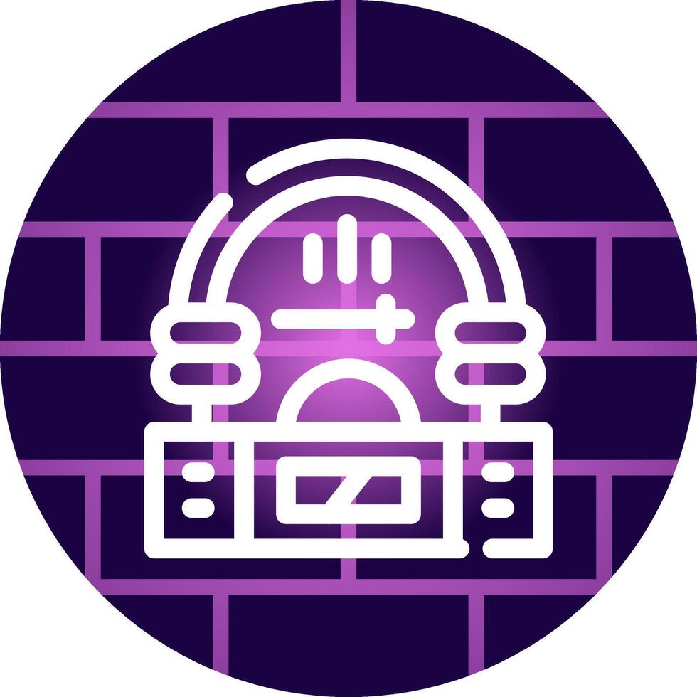 Jukebox kreatives Icon-Design vektor