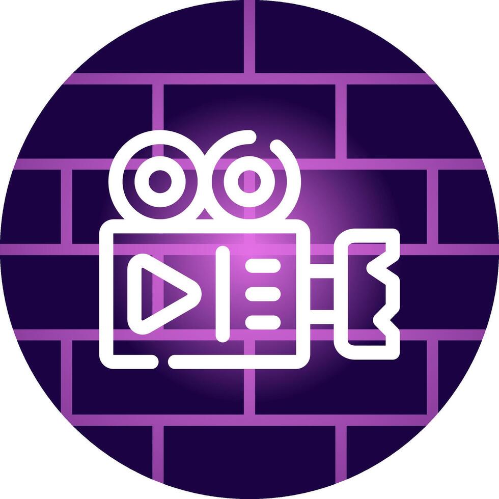 Videokamera kreatives Icon-Design vektor