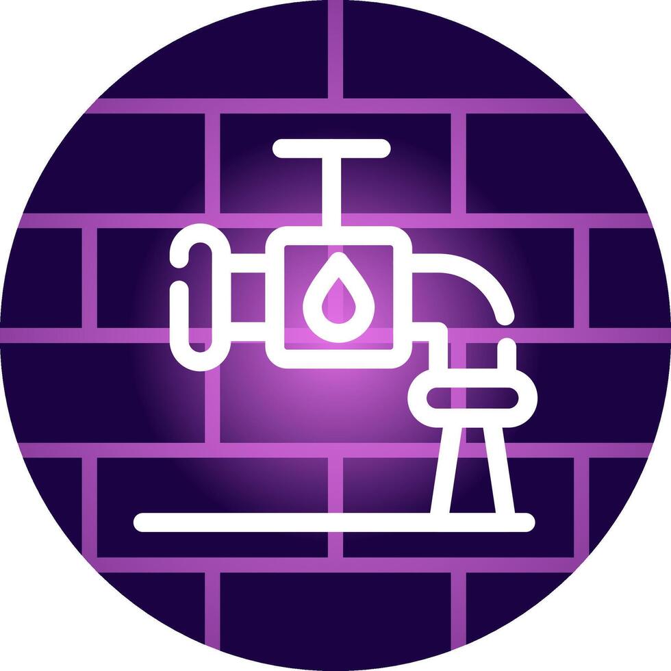 Wasserhahn kreatives Icon-Design vektor