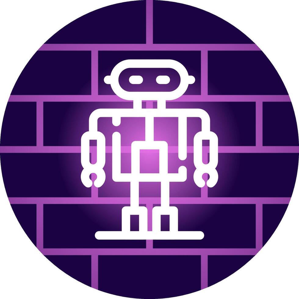 Roboter kreatives Icon-Design vektor