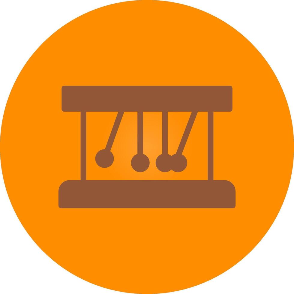 Newton Cradle kreatives Icon-Design vektor