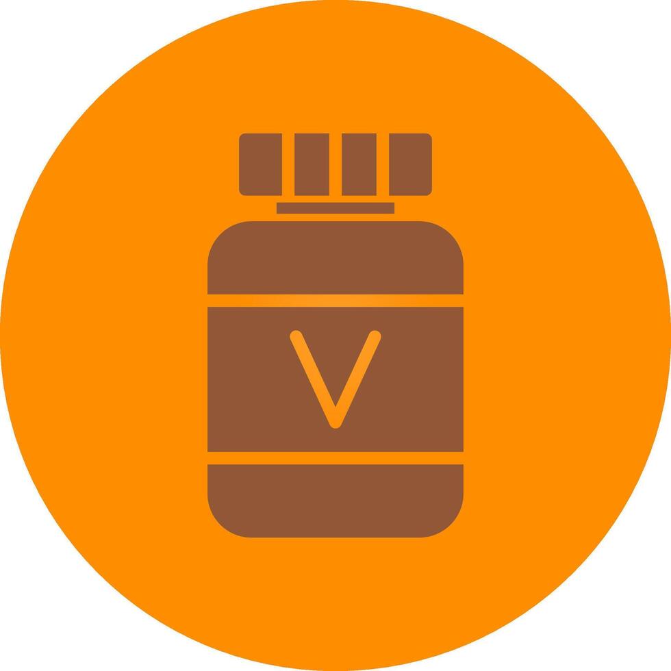 Vitamin kreatives Icon-Design vektor