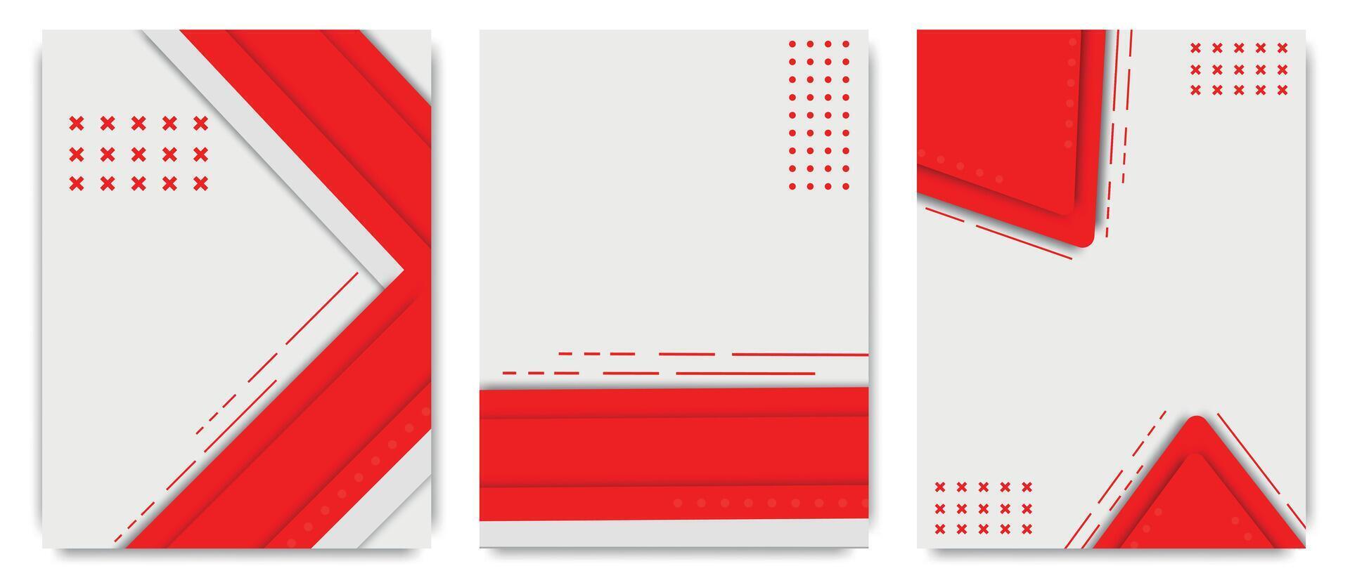 röd vit modern abstrakt bakgrund design med kopia Plats. vektor