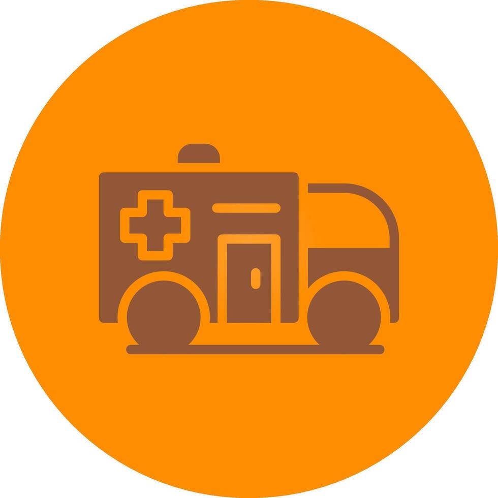 Krankenwagen kreatives Icon-Design vektor